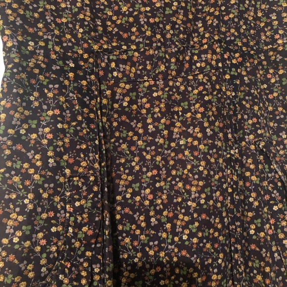 Vintage brown floral dress - Picture 2 of 2